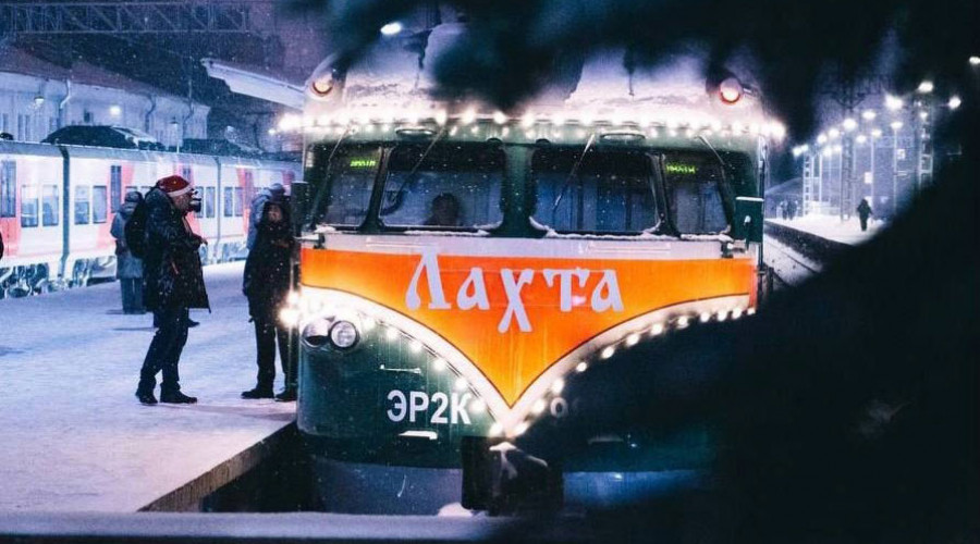 Туристический ретропоезд «Лахта» будет ходить в Выборг и Гатчину в новогодние праздники