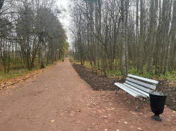 Обновление дорожек в Приоратском парке