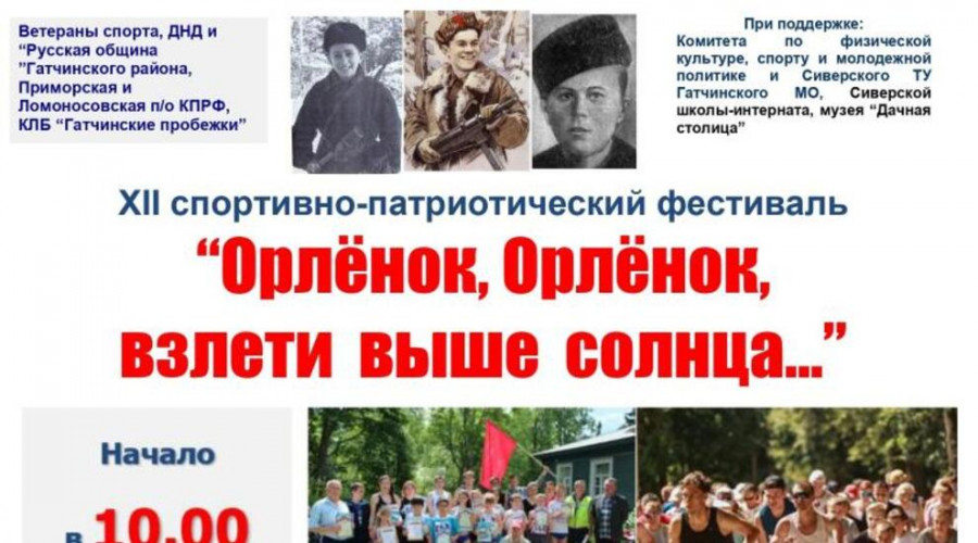 Спортивно-патриотический фестиваль «Орлёнок» снова в Сиверской